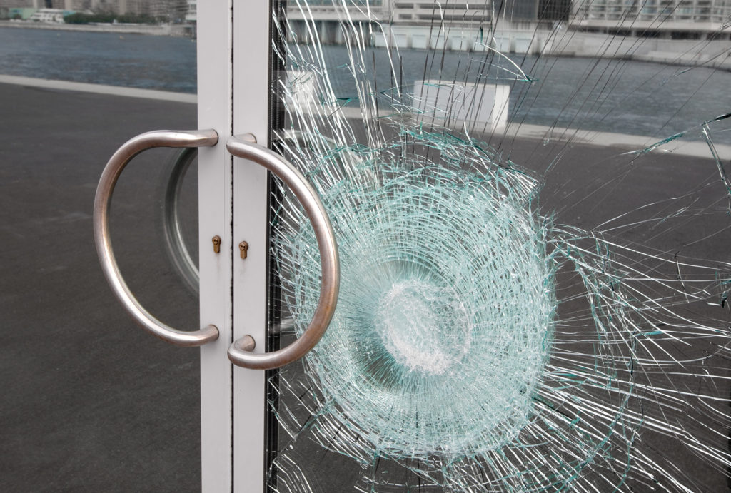 Broken Glass Doors